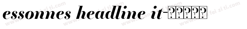 essonnes headline it字体转换